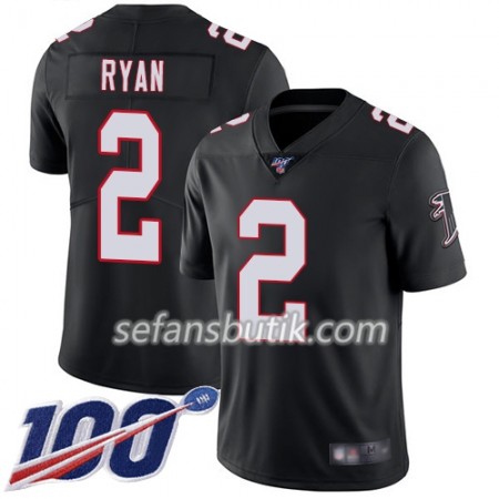 Atlanta Falcons Tröjor Matt Ryan 2 Nike Svart 100th - Herr Atlanta Falcons Tröjor Matt Ryan 2 Nike Svart 100th - Herr